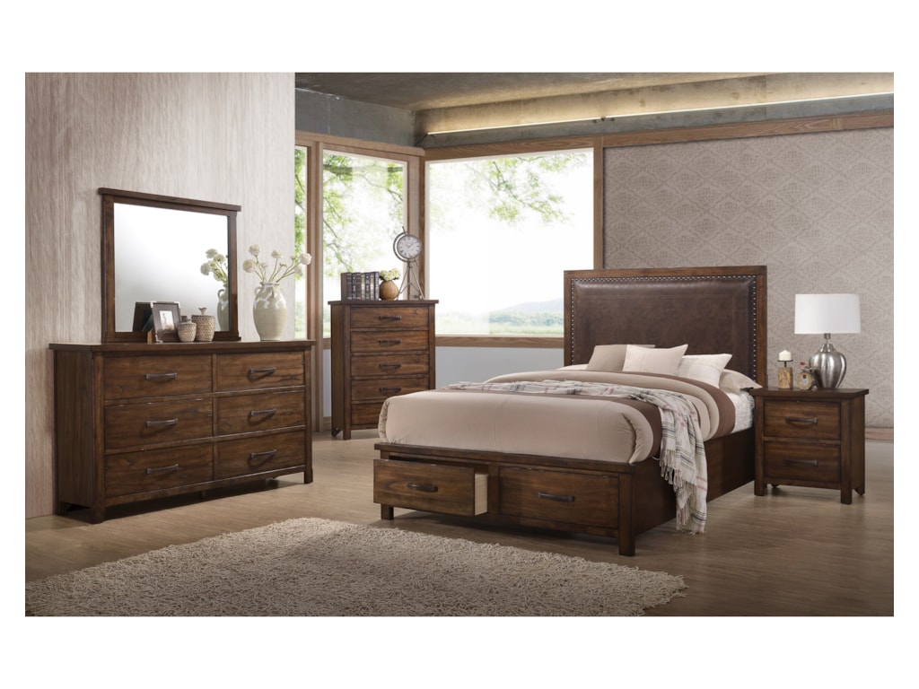 Simmons Upholstery CameronQueen Upholstered Storage Bed