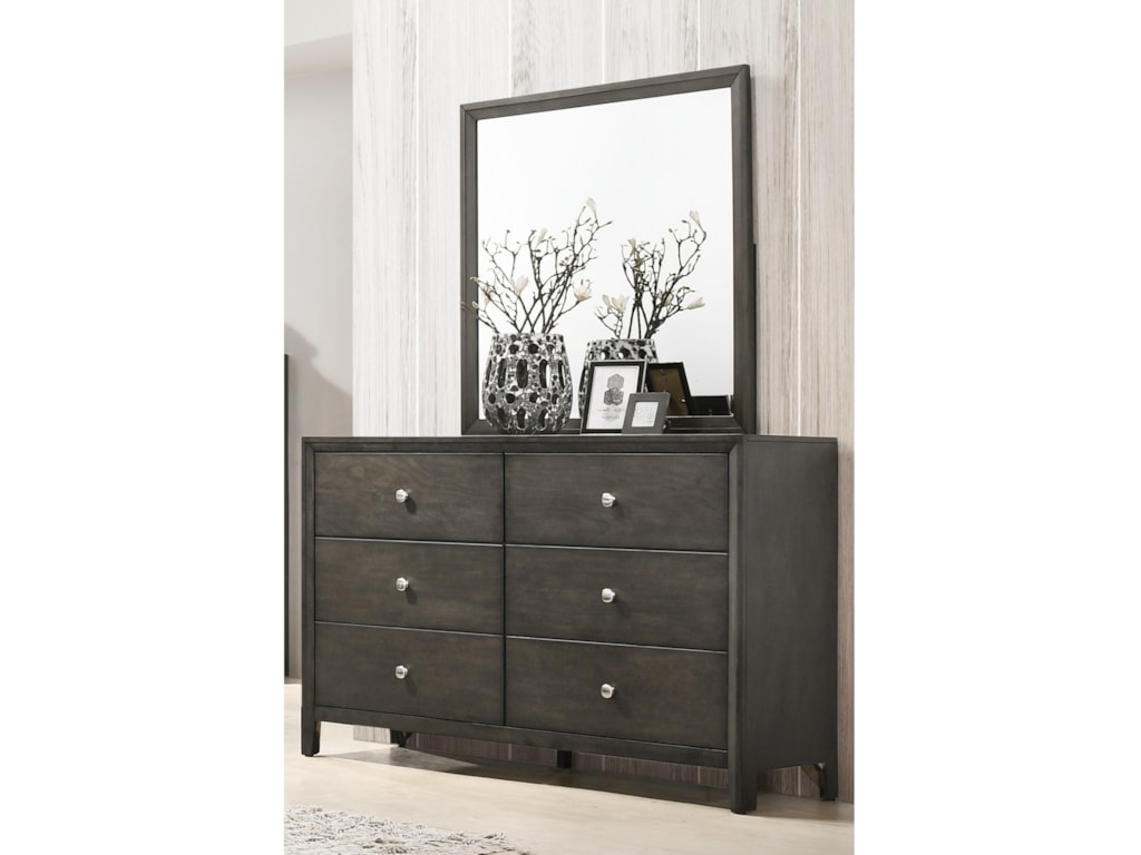 United Furniture Industries Grant Transitional 6 Drawer Dresser