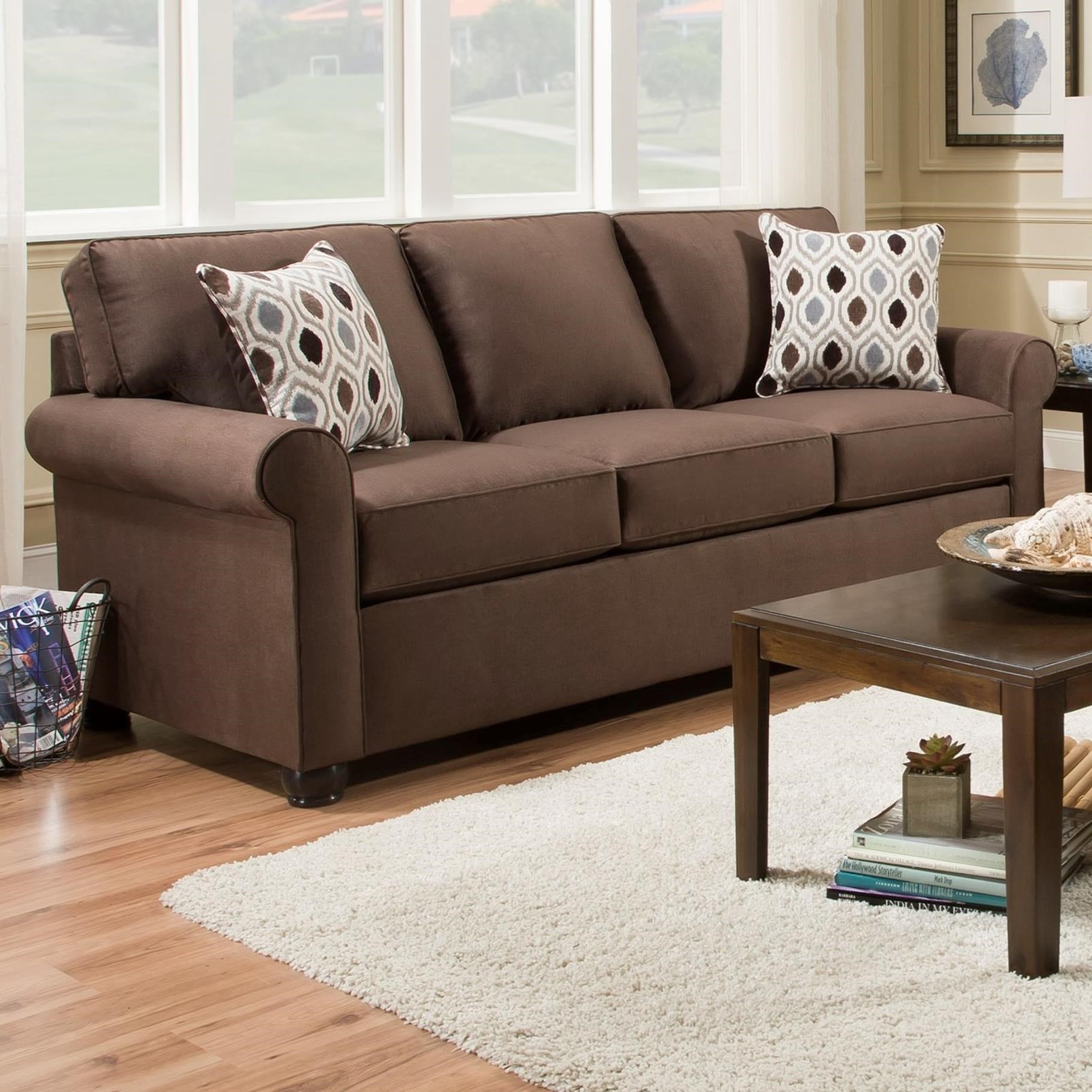 United Furniture Industries 1530 1530 03 Casual 84 Sofa With
