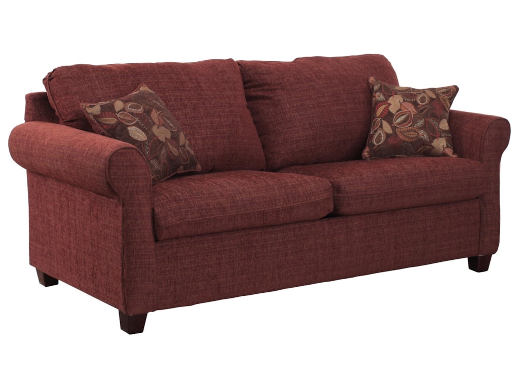 1630 Transitional Full Rolled Arm Sleeper By Simmons Upholstery At Royal Furniture