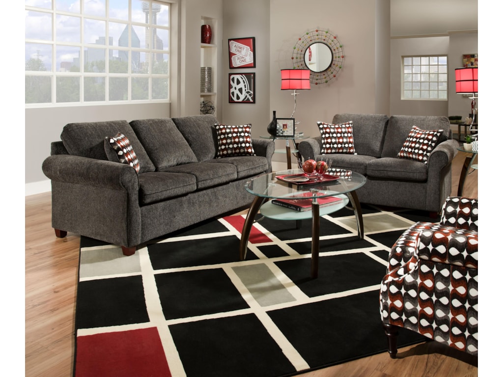 United Furniture Industries 1630Transitional Loveseat