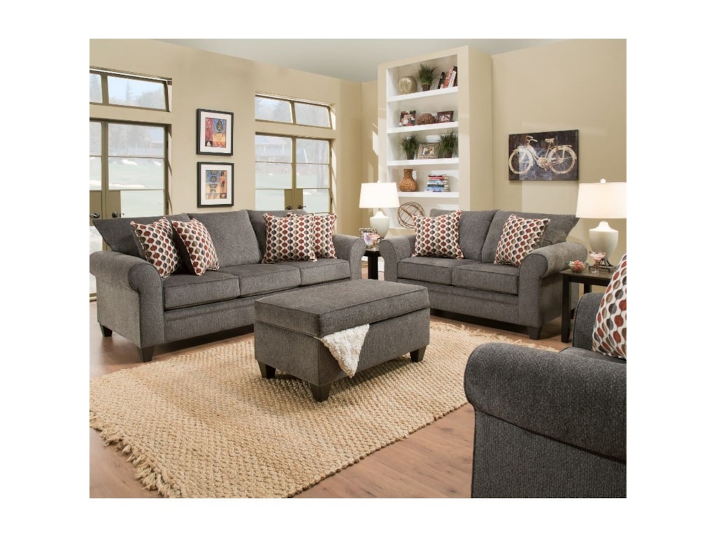 United Furniture Industries 1647Transitional Queen Sleeper Sofa