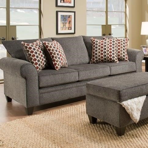 United Furniture Industries 1647 Transitional Sofa With Rolled Arms United Furniture Industries 1647transitional Sofa
