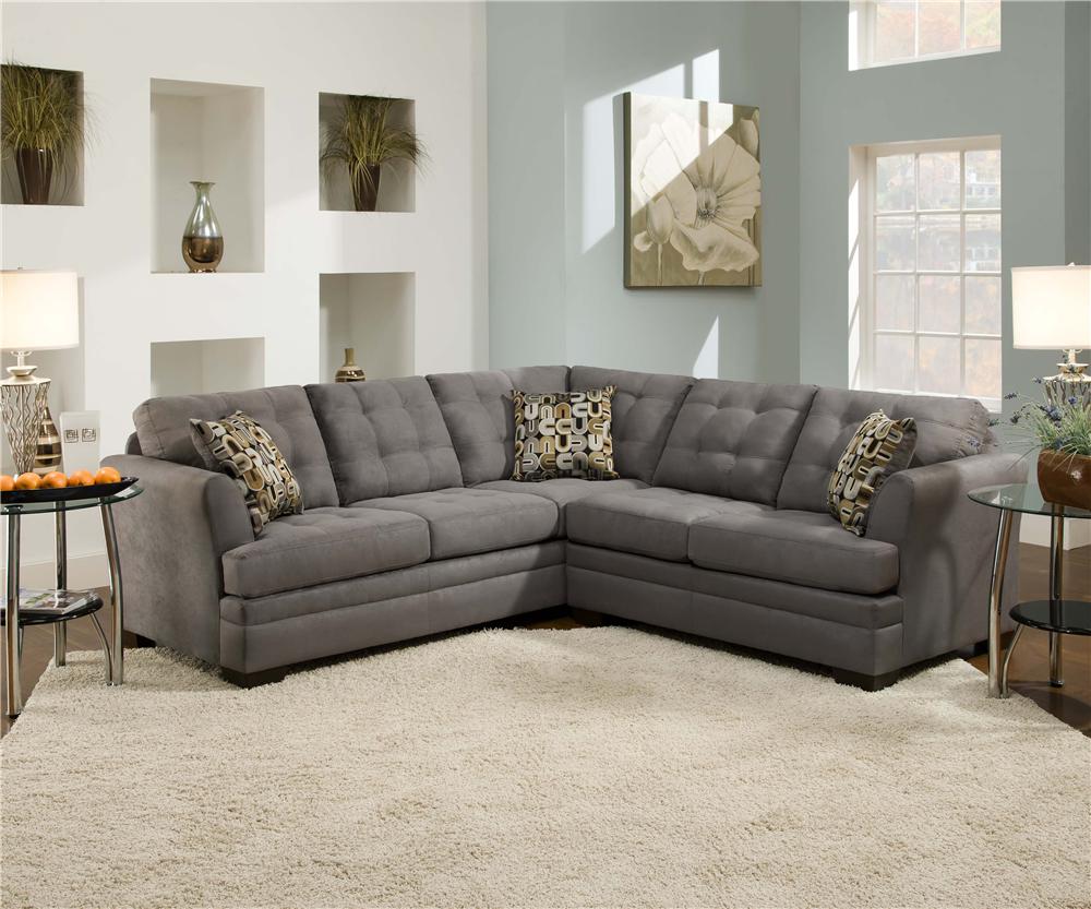Simmons Upholstery Velocity 2057 Slate Velocity Slate 2 Piece Sectional Dunk Bright Furniture Upholstery Group