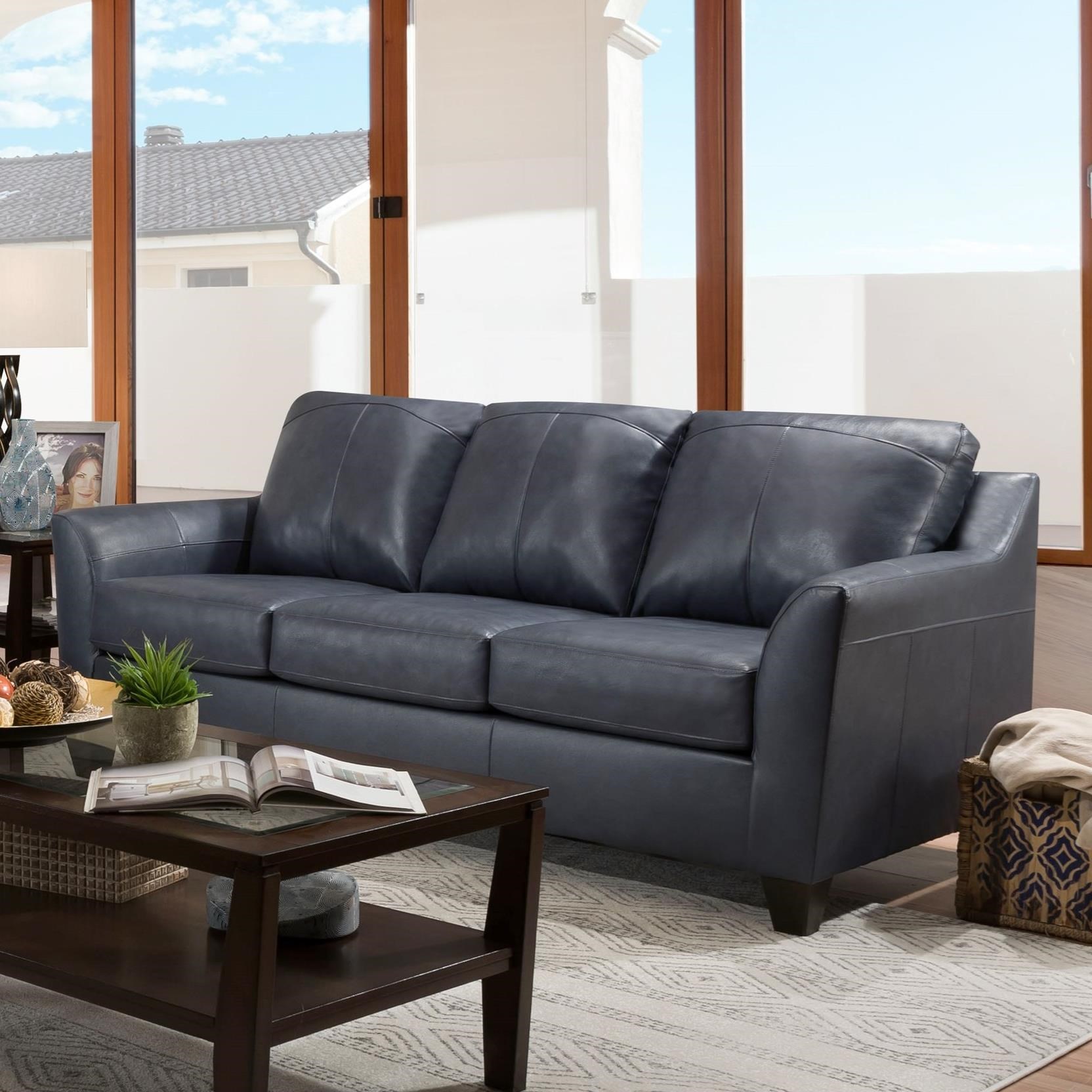 Lane 2029 10275894 Contemporary Sofa With Flared Arms Pilgrim Furniture City Sofas