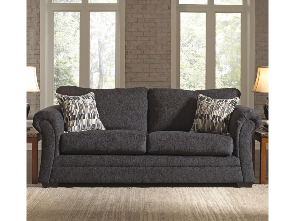 Simmons Upholstery 2256 Transitional Stationary Sleeper Sofa Dunk Simmons Upholstery 2256transitional Stationary Sleeper Sofa