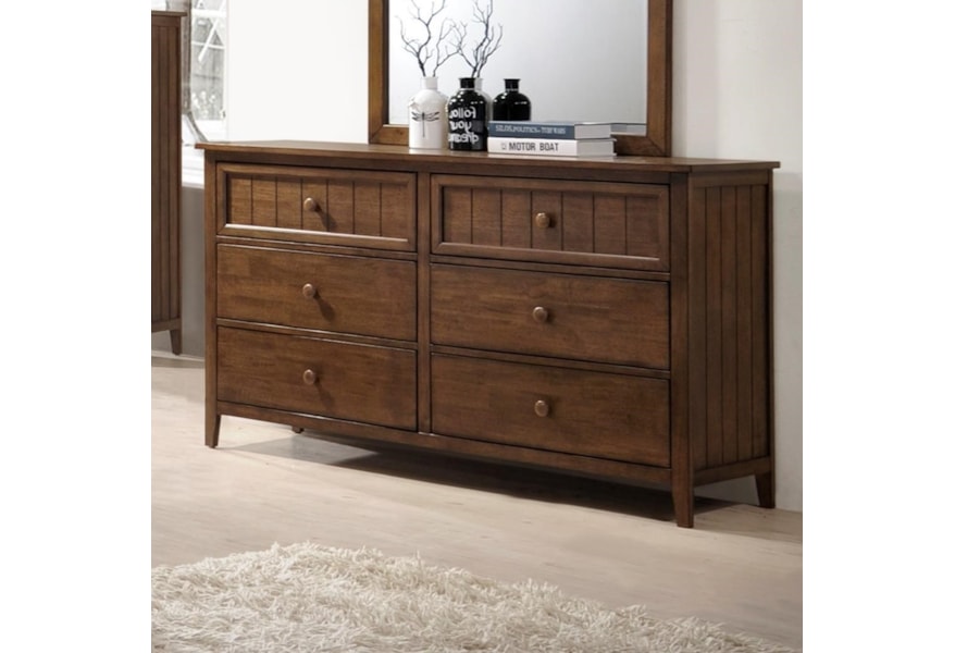 Simmons Upholstery Ashland 3015 10 Rustic Dresser With Plank