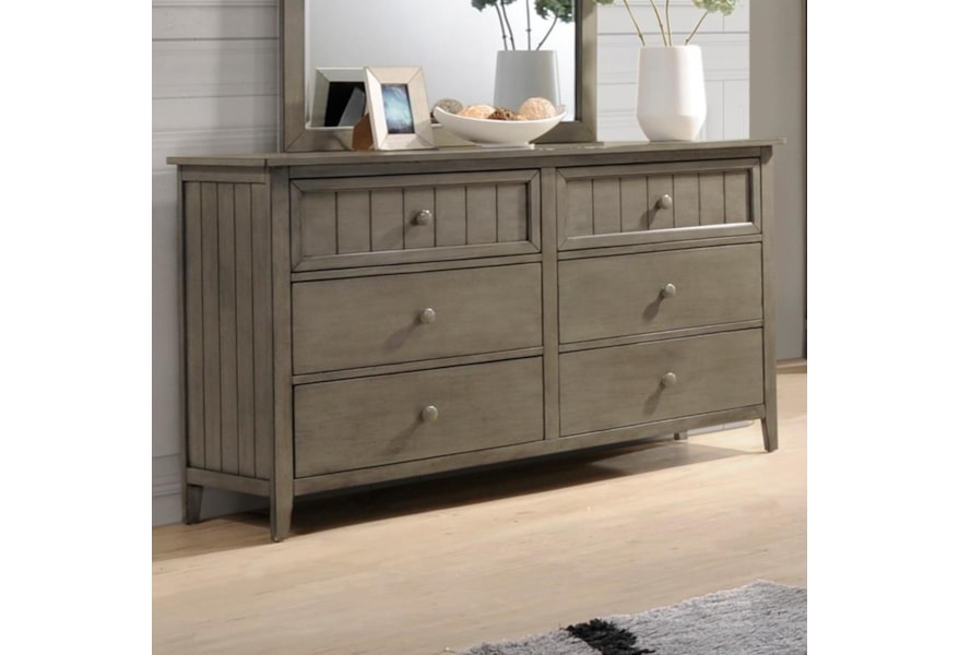 Simmons Upholstery Ashland 3016 10 Rustic Dresser With Plank