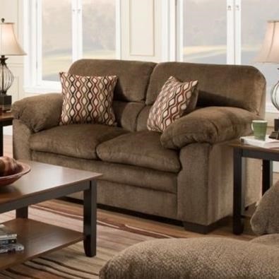 United Furniture Industries 3683 3683 02 Casual Loveseat With