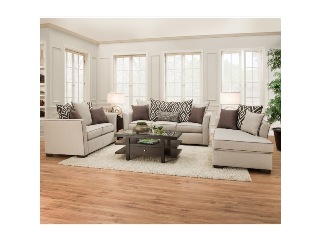 United Furniture Industries 4202Transitional Sleeper Sofa