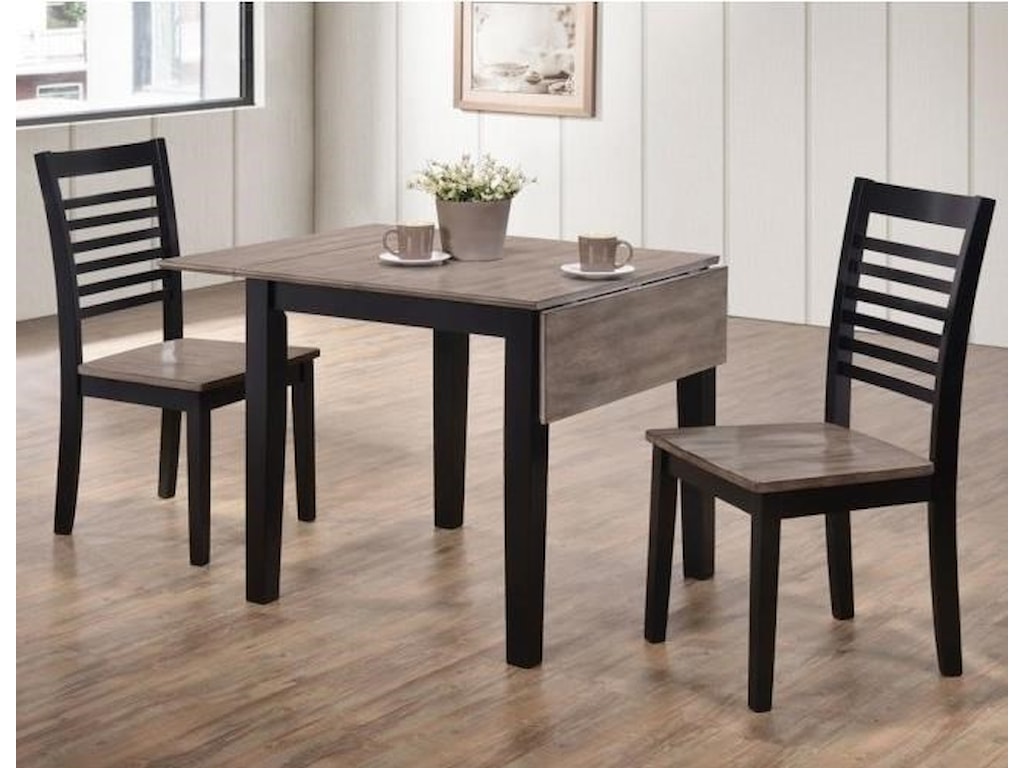 Simmons Upholstery Hampton Casual Three Piece Dining Set With Two