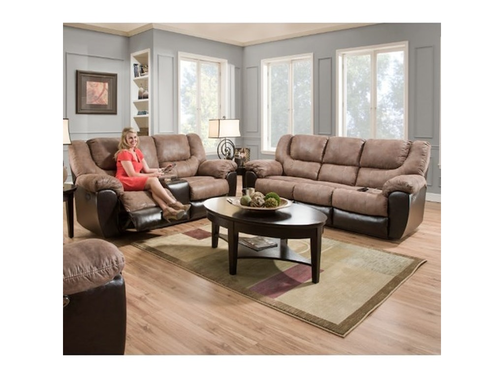 United Furniture Industries 50431Power Double Motion Sofa