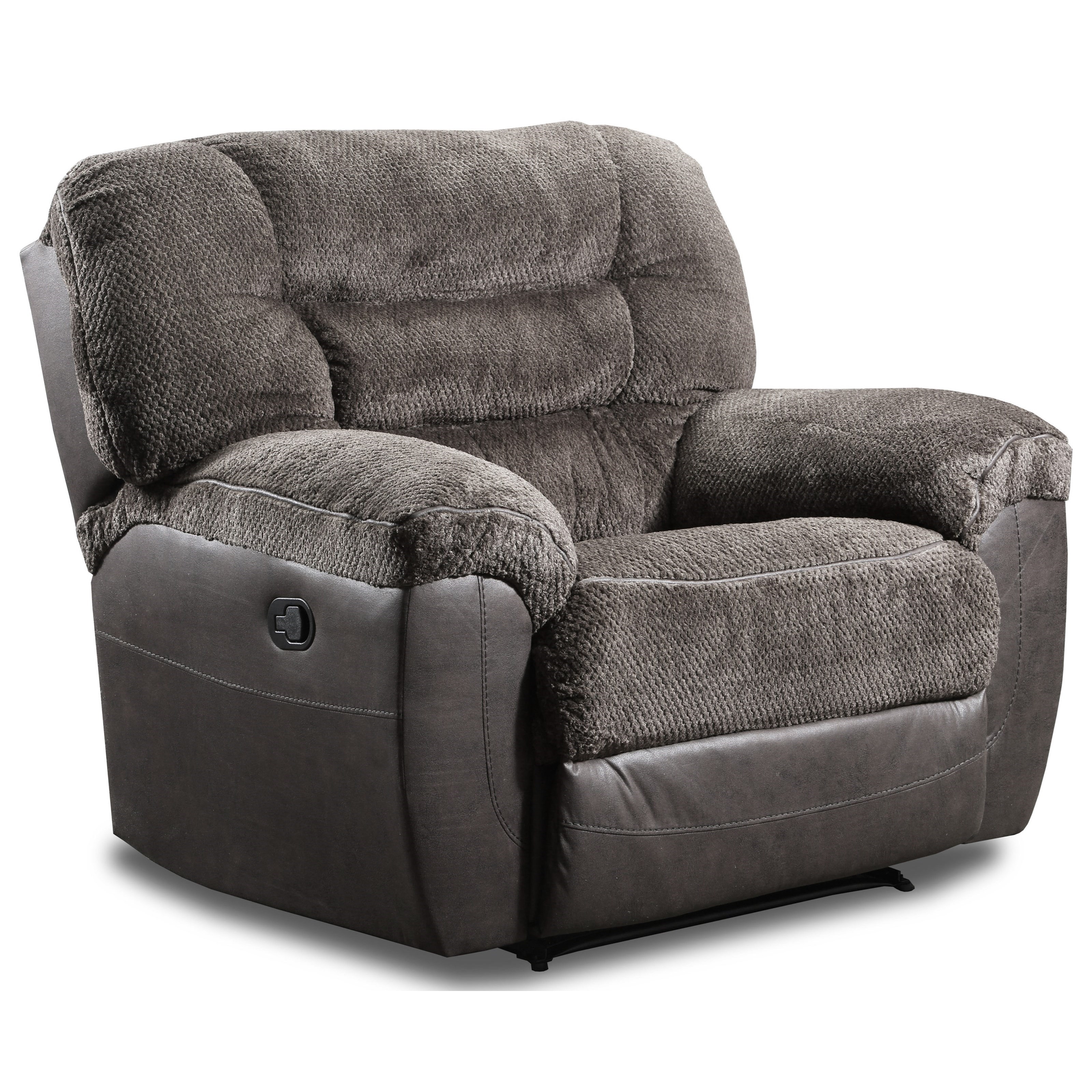 United Furniture Industries 50439br Casual Reclining Cuddler With Pillow Arms Bullard Furniture Recliners