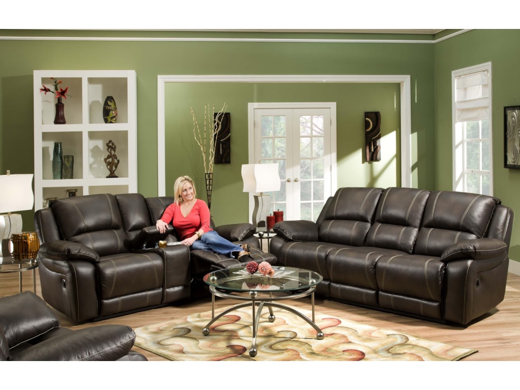 United Furniture Industries 660Casual Double Motion Sofa