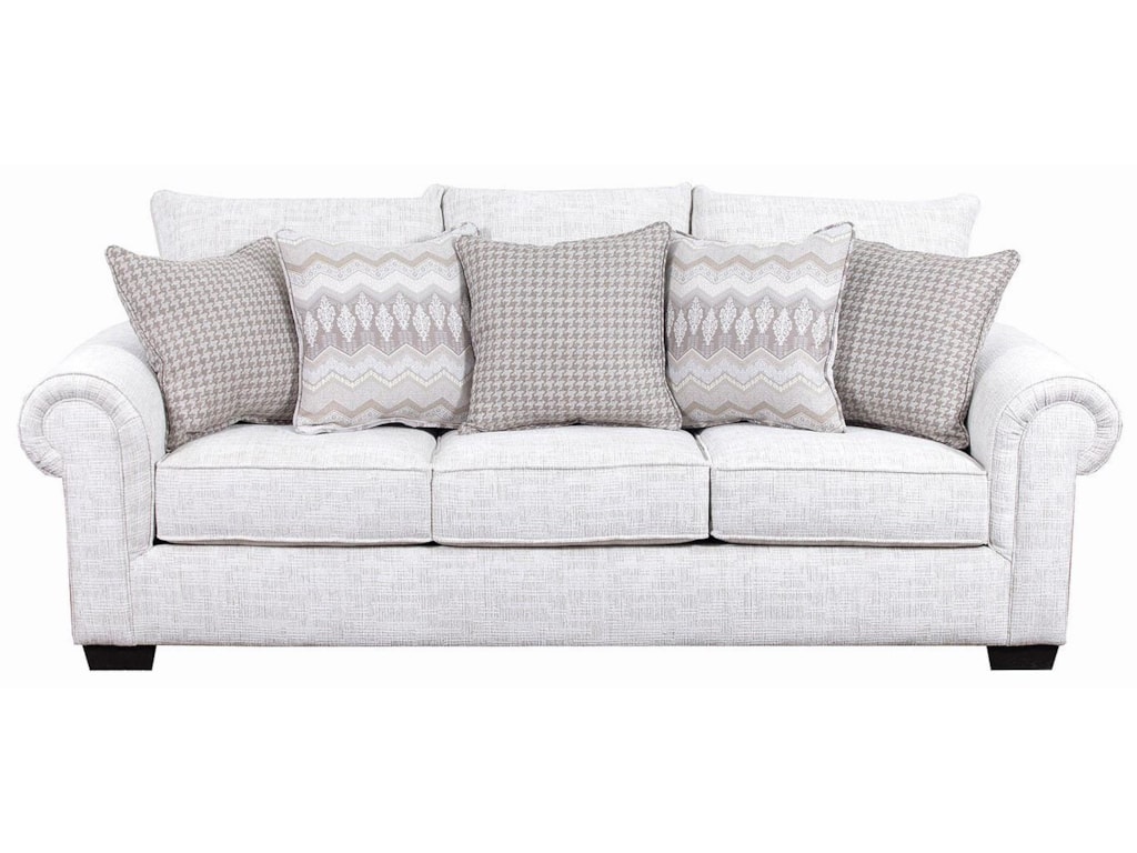 Lane Home Furnishings 7592br Transitional Sofa With Rolled Arms Reeds Furniture Sofas