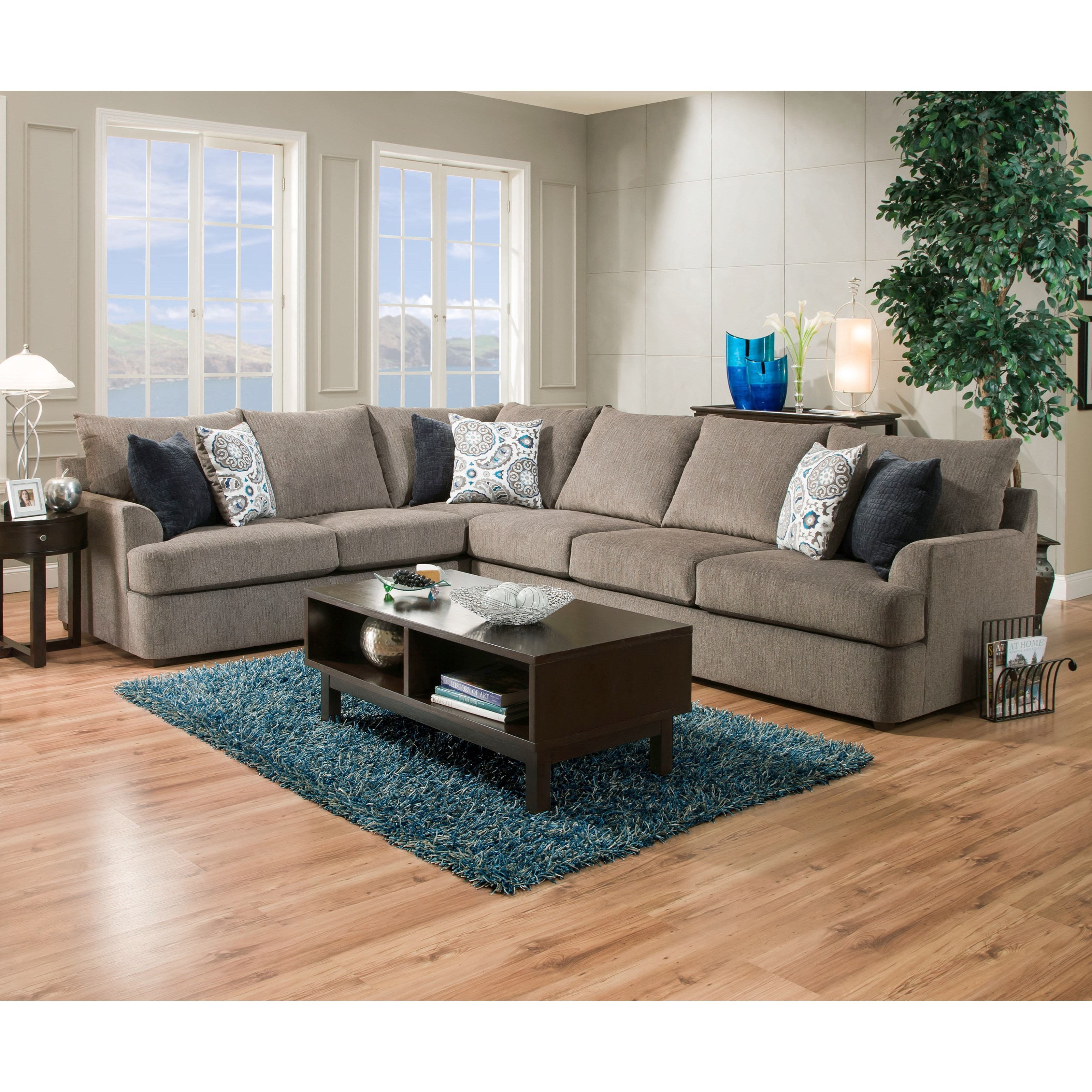 Simmons Upholstery 8540br 8540brsectionalsofa Casual Sectional