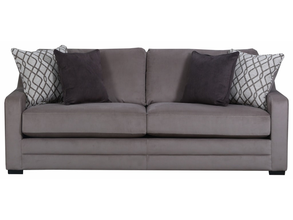 8941br Casual Contemporary Sofa With Beautyrest Coil Seat By Simmons Upholstery At Dunk Bright Furniture