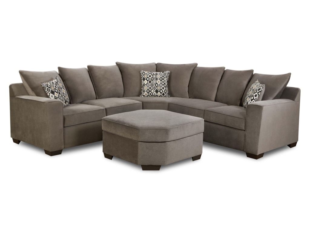 United Furniture Industries 9070 Transitional 2 Piece Sectional Sofa United Furniture Industries 9070transitional 2 Piece Sectional Sofa