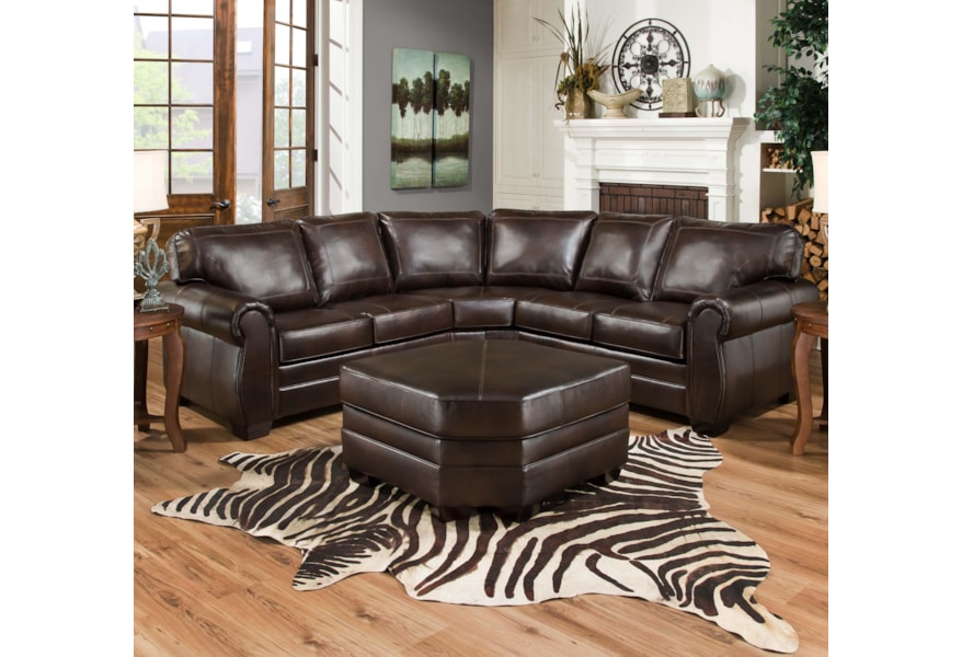 United Furniture Industries 9222 Traditional Sectional Sofa United Furniture Industries 9222 Traditional Sectional Sofa