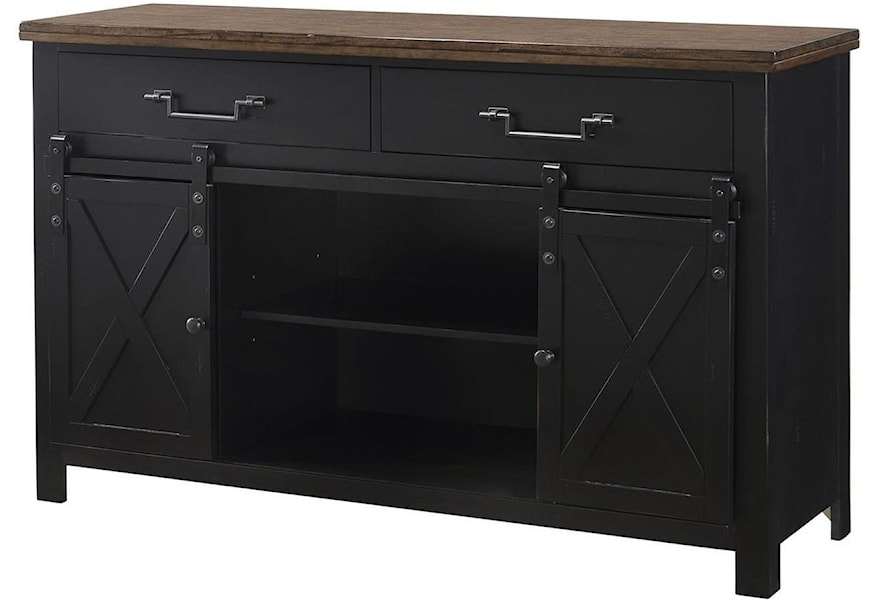 United Furniture Industries Lexington Rustic Storage Buffet With