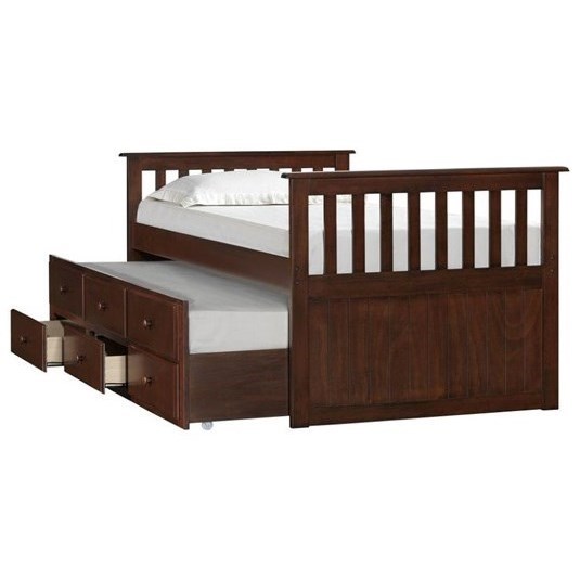Lane Home Furnishings Mission Hills Mission Twin Captain S Bed Royal Furniture Captain S Beds