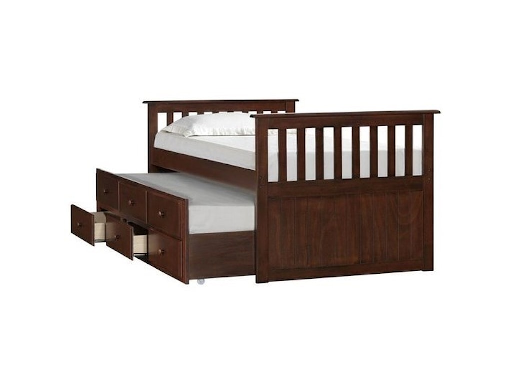Lane Home Furnishings Mission Hills Mission Twin Captain S Bed