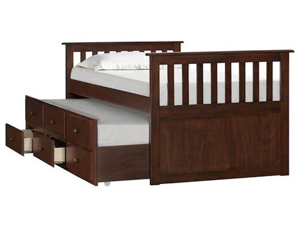 Lane Home Furnishings Mission Hills Mission Twin Captain S Bed