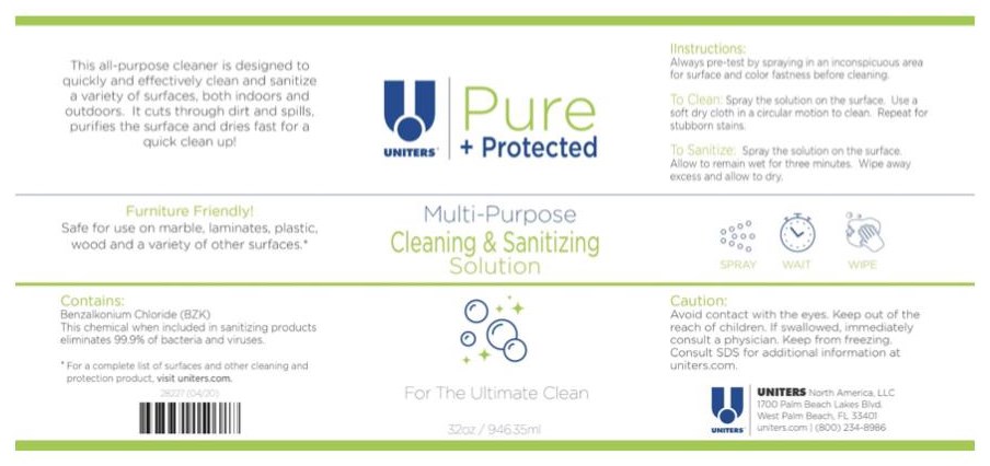 Uniters Pure Protected Cleaning Sanitizing Solution 17 Oz Spray Bottle Pure Protected Multi Purpose Cleaning Sanitizing Solution Reeds Furniture Protection Plan