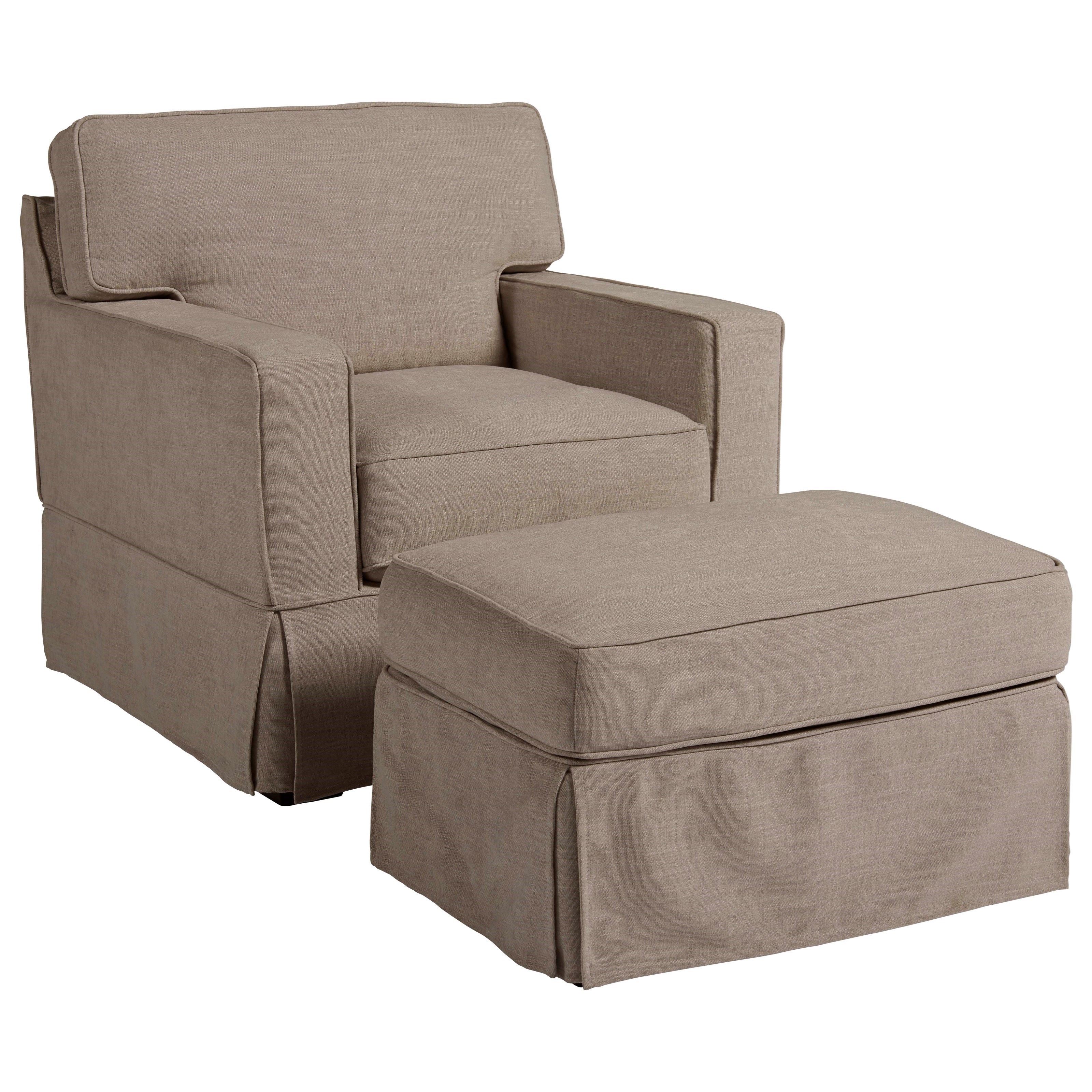 Universal Coastal Living Home Escape Chatham Chair And Ottoman Reeds Furniture Chair Ottoman Sets