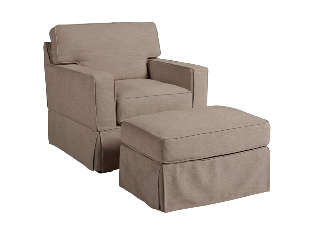 Universal Coastal Living Home Escape Chatham Chair And Ottoman Reeds Furniture Chair Ottoman Sets