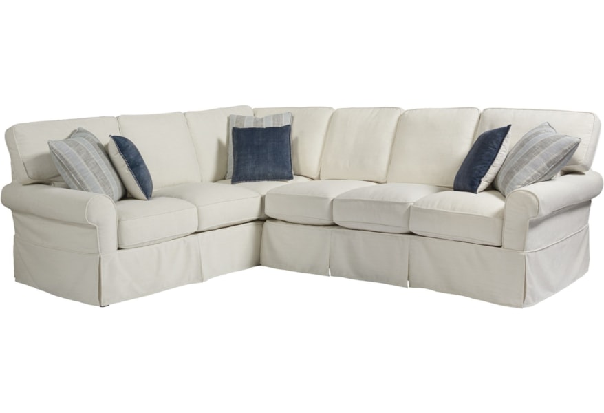 Right arm sectional sofa