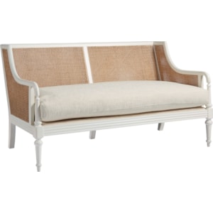 Universal Coastal Living Home Escape 833541 862 Stone Harbor Loveseat With Basket Weave Inlay Baer S Furniture Loveseats