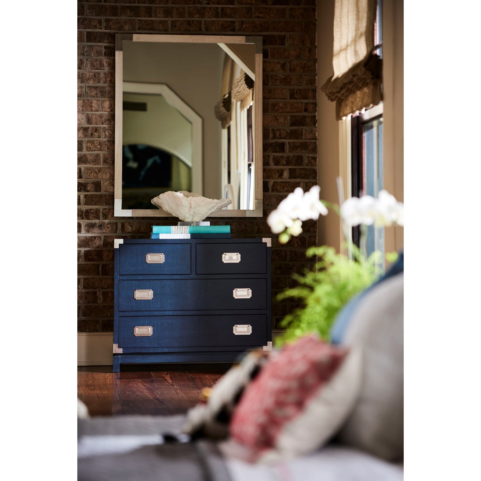 O Connor Designs Coastal Living Home Escape Marina Finished Campaign Chest With 4 Drawers Sprintz Furniture Drawer Chests
