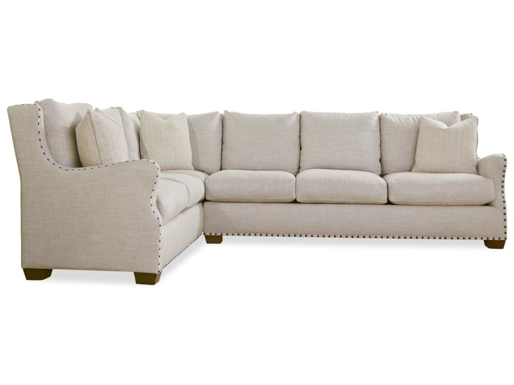 Universal Connor 407511rslc 100 Traditional Sectional Sofa With Nail Universal Connorsectional Sofa