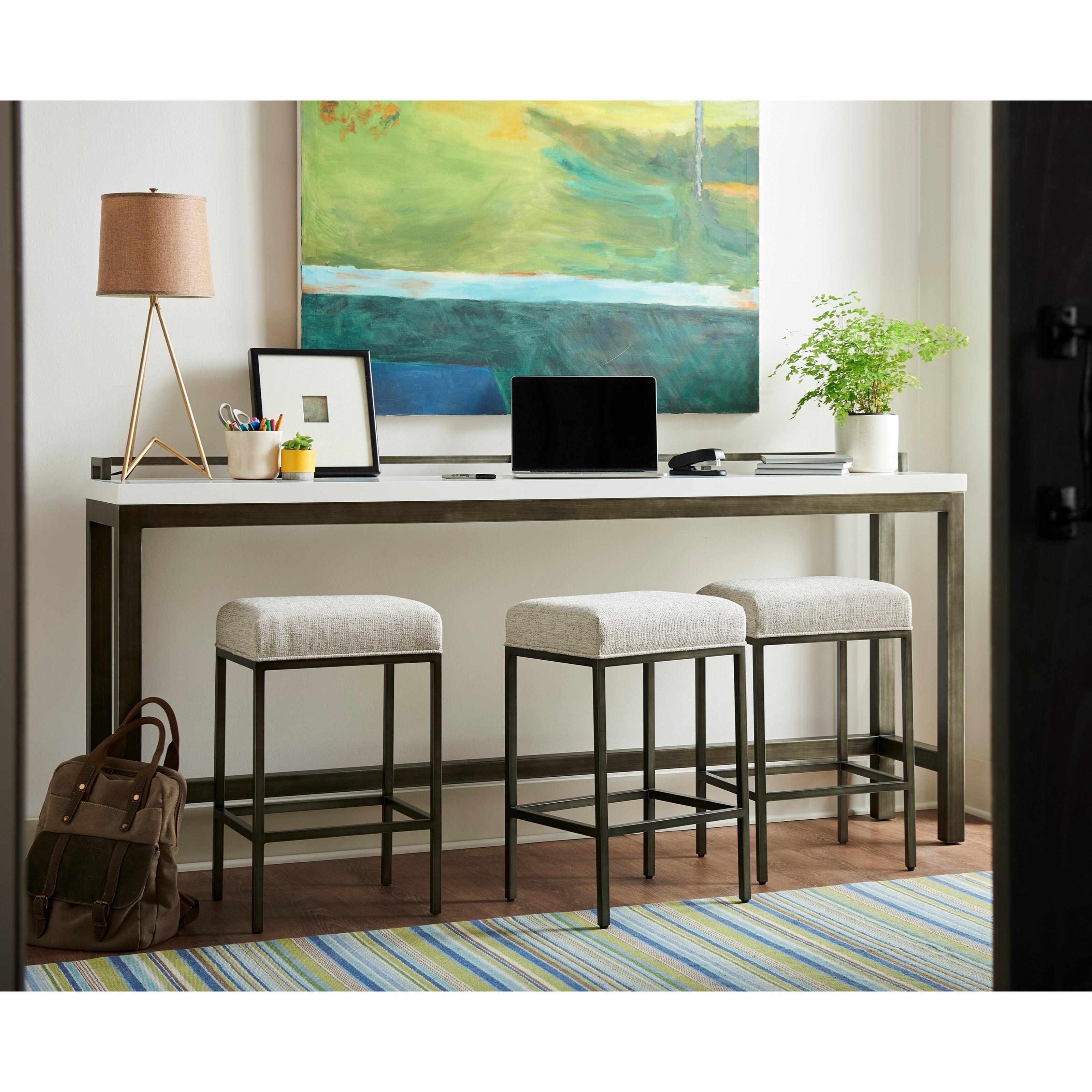 console table with stools
