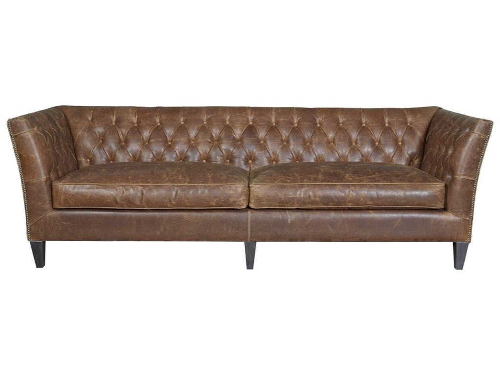 Universal Duncan 682511 706 Traditional Sofa In Diamond Tufted Universal Duncan 682511 706 Traditional Sofa In Diamond Tufted Leather Hudson S Furniture Sofas