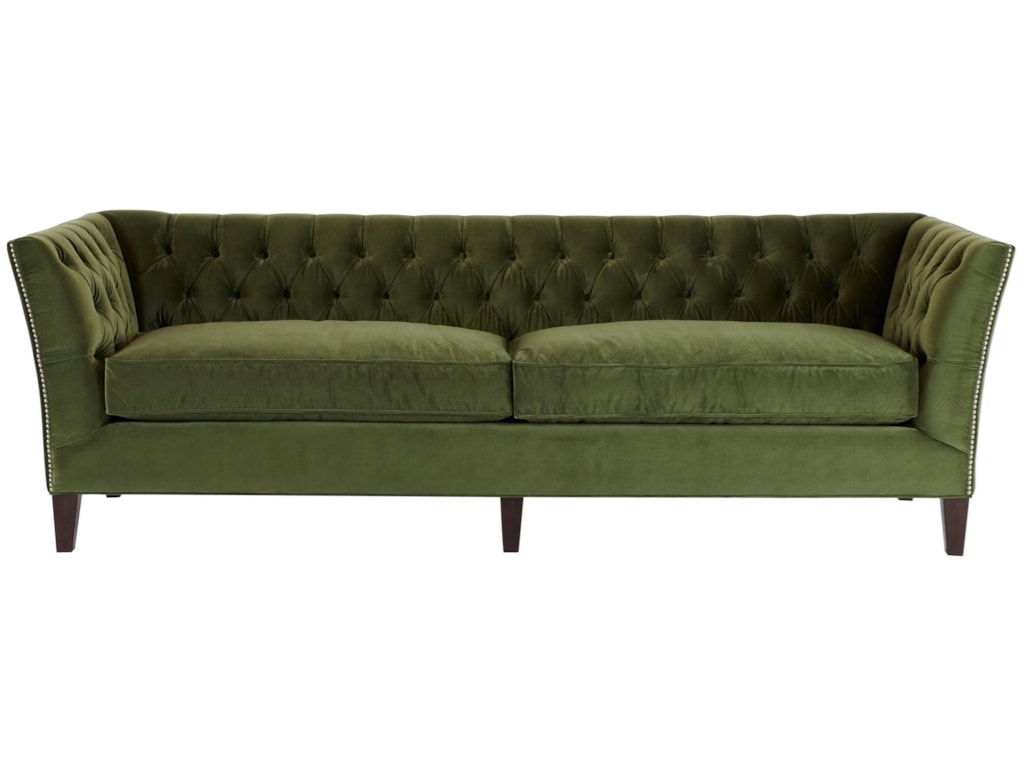 Universal Duncan Transitional Sofa With Tuxedo Arm Howell Furniture Sofas