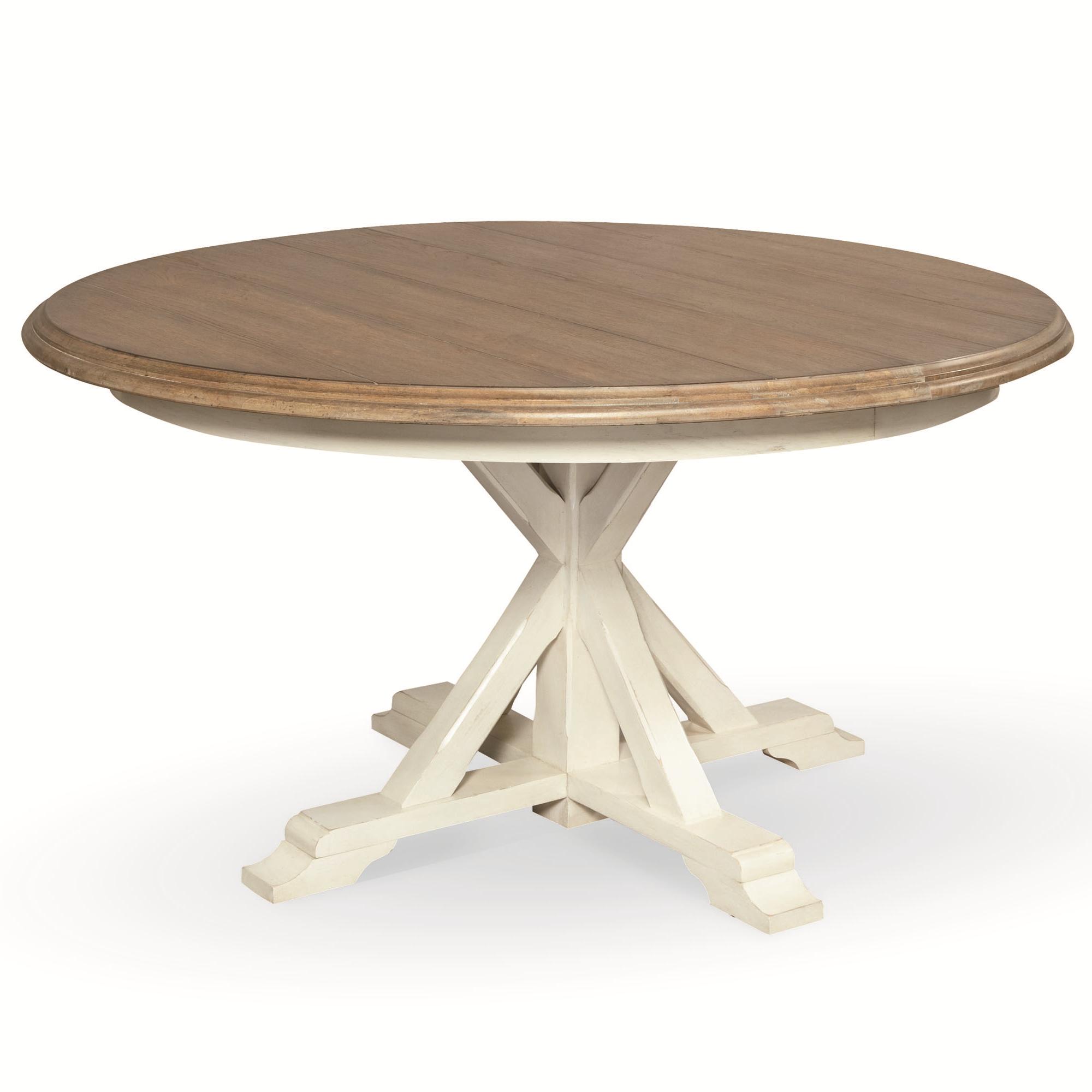 Universal Curated Round Single Pedestal Garden Breakfast Table