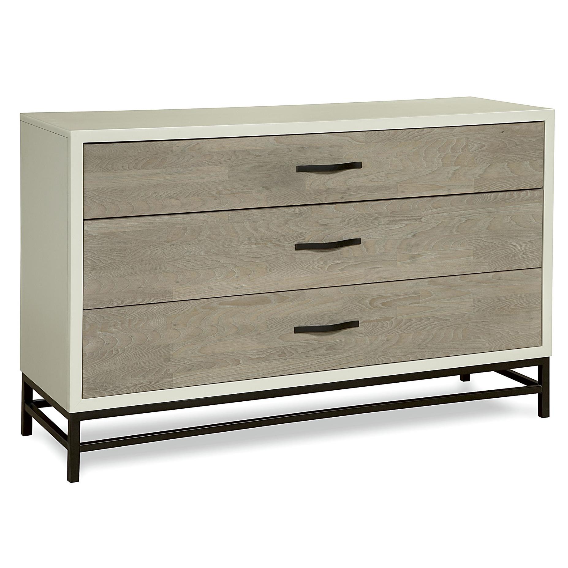 Universal Curated 3 Drawer Spencer Dresser With Metal Base