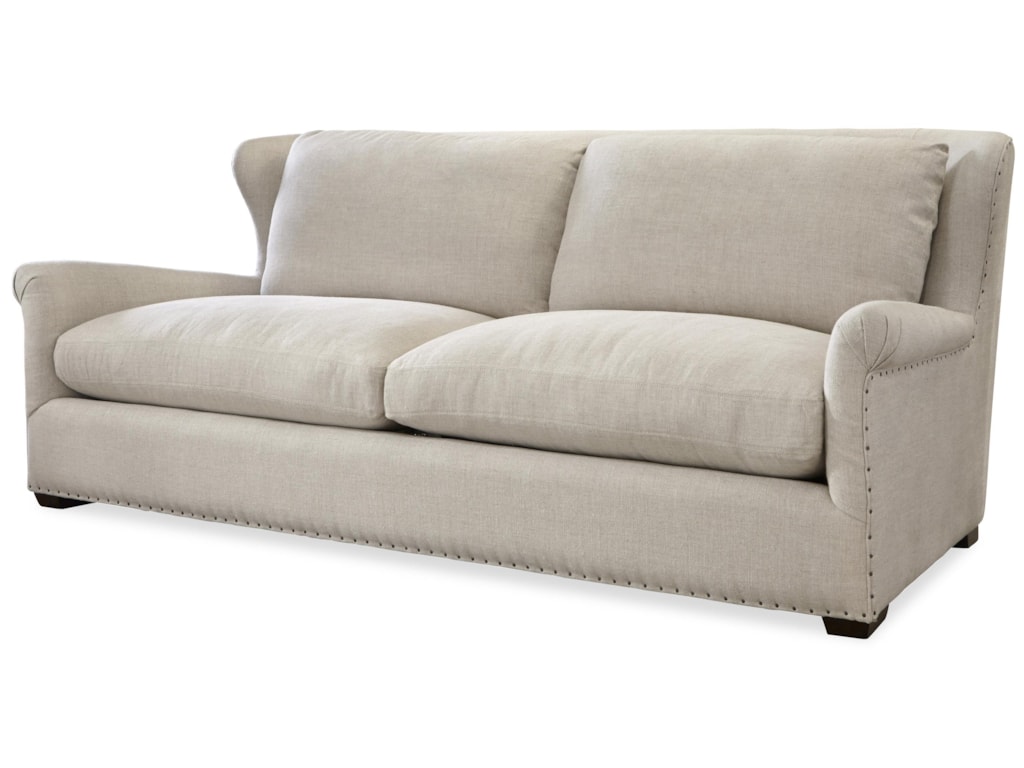 Haven Transitional Sofa With Rolled Arms And Ed Nailhead By Universal At Hudson S Furniture