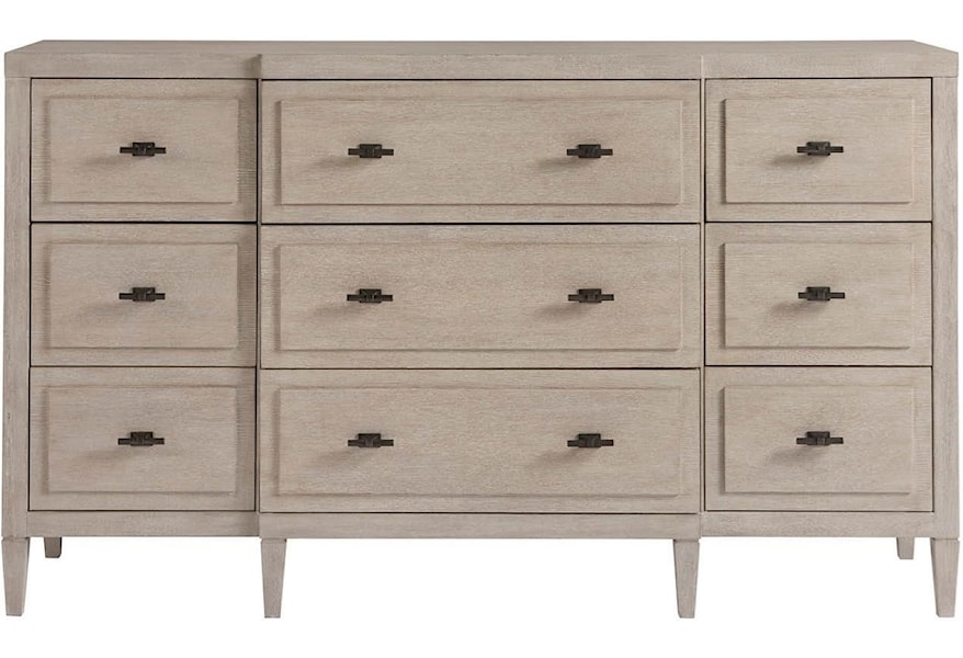 Oconnor Designs Midtown Transitional 9 Drawer Dresser With Jewelry