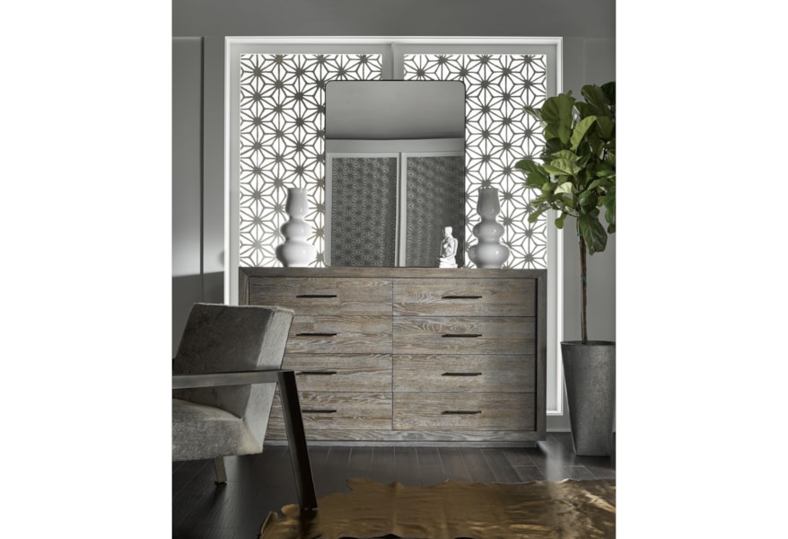 Oconnor Designs Modern Wilshire Dresser With Jewelry Tray