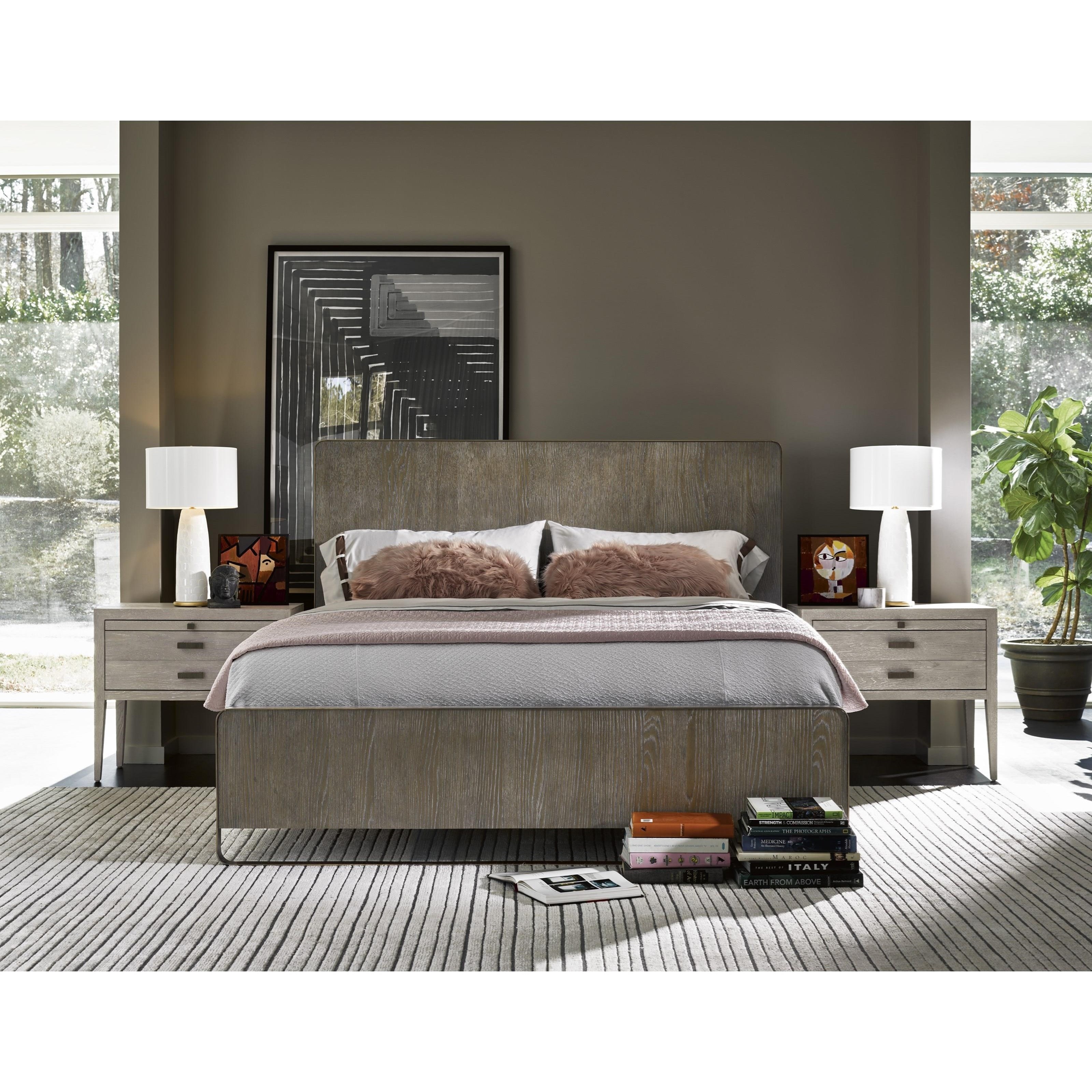 Universal Modern Keaton Cal King Bed With Metal Frame Wayside Furniture Platform Beds Low Profile Beds