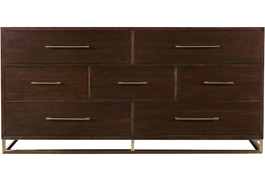 Oconnor Designs Modern Bancroft Dresser With Sleek Brushed Brass