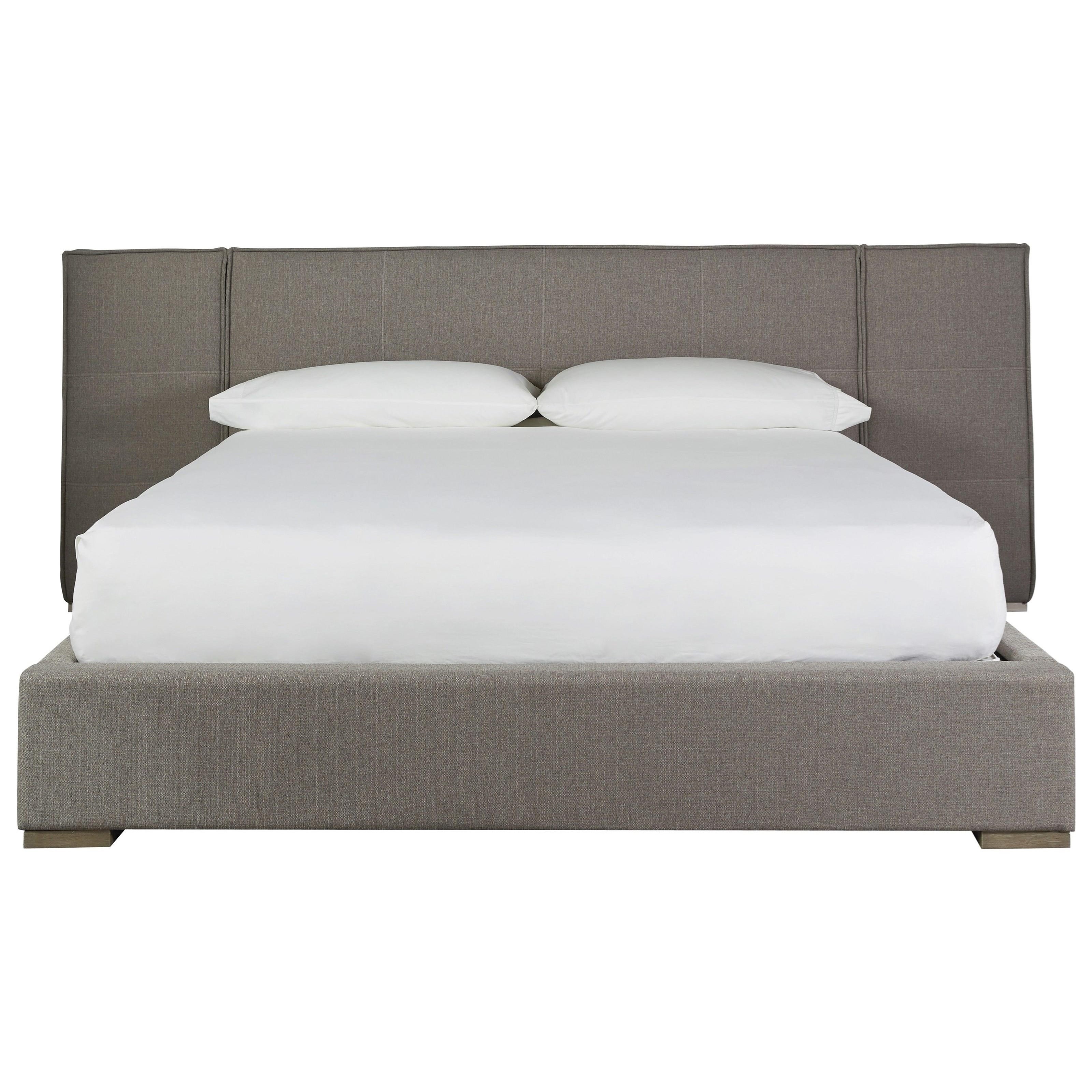 Universal Modern 645250bw Upholstered Connery Queen Bed With Panels Becker Furniture Upholstered Beds