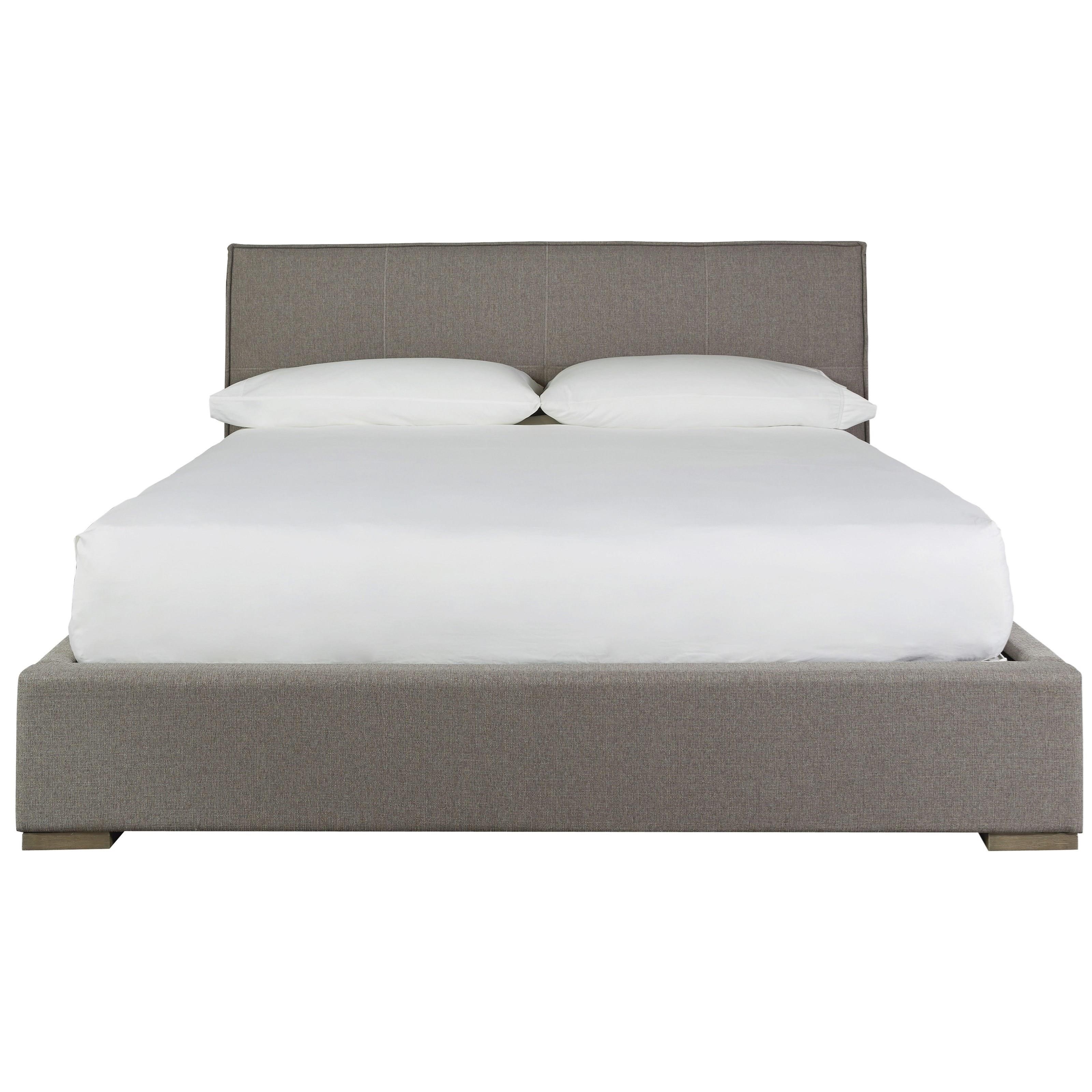 Universal Modern Upholstered Connery Cal King Bed Belfort Furniture Upholstered Beds