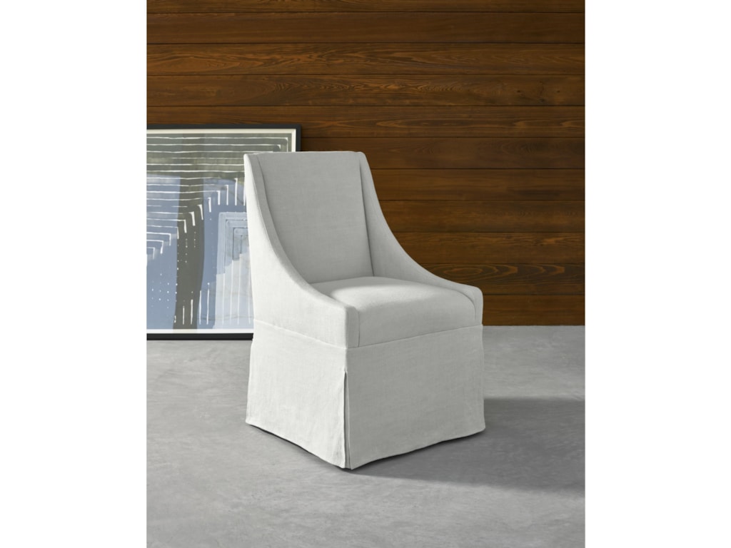 Universal Modern Townsend Castered Upholstered Dining Chair With Universal Modern Townsend Castered