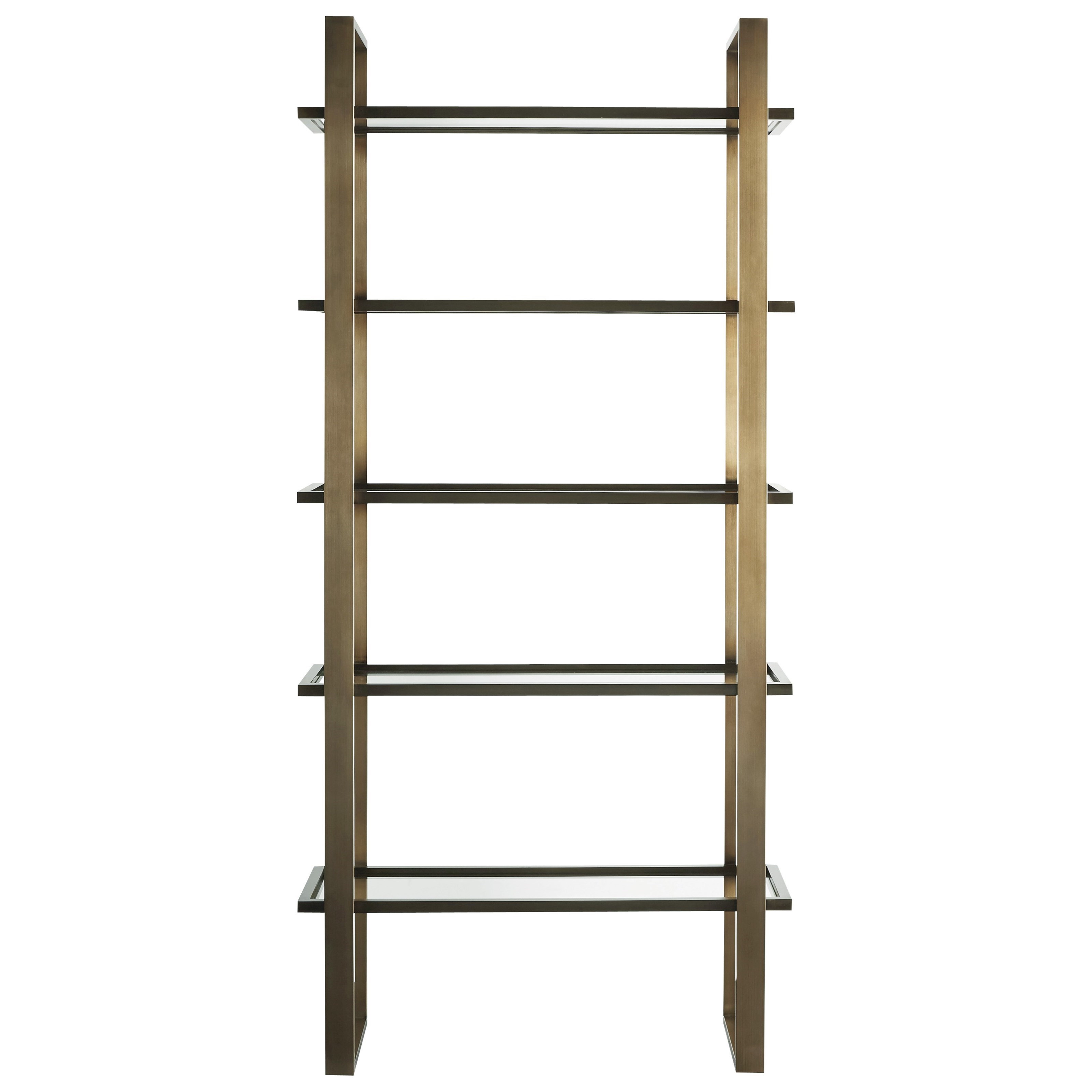Universal Modern Bronze Etagere Belfort Furniture Open Bookcases