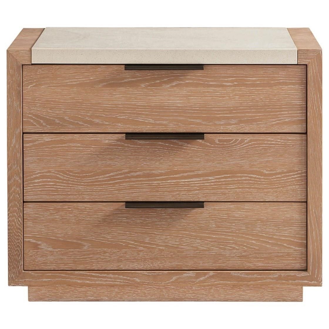 Universal Modern Sand 846350 Hepburn Contemporary 3 Drawer