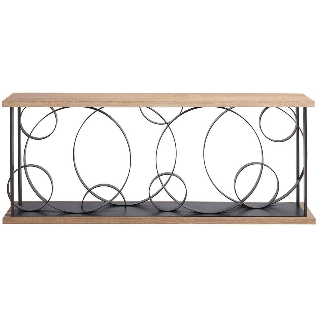 Universal Modern Sand Coppola Contemporary Console Table With